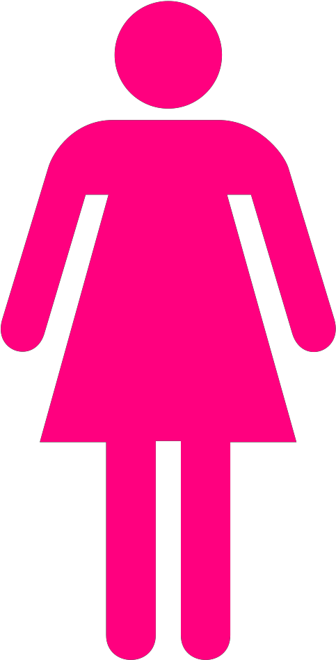 Women Clothing Blue Jeans Svg Clip Arts - Toilet Symbol Female Logo - Png Download (1024x1024), Png Download