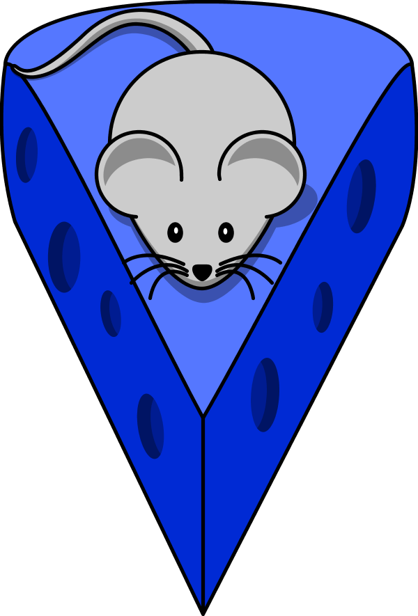Cartoon Mouse On Top Of A Cheese - Cartoon Mouse Clipart (600x885), Png Download