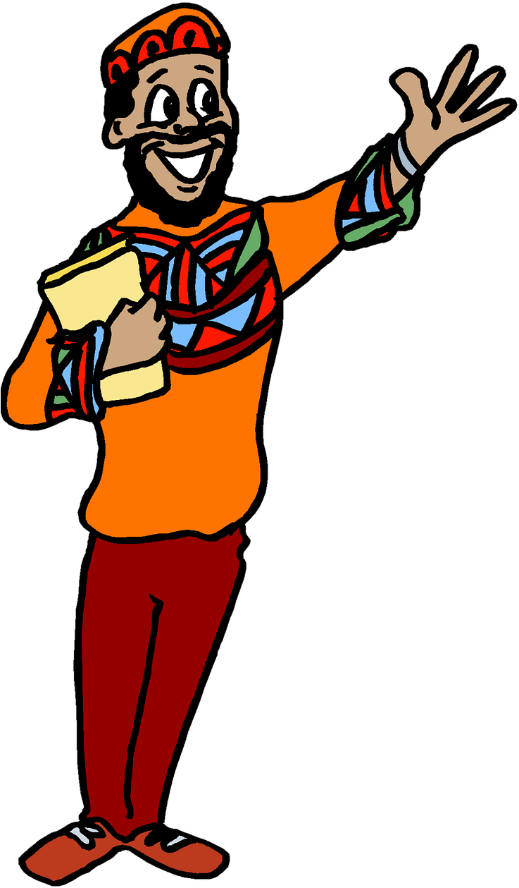 Traditional African Man Clip Art - Png Download (746x1280), Png Download