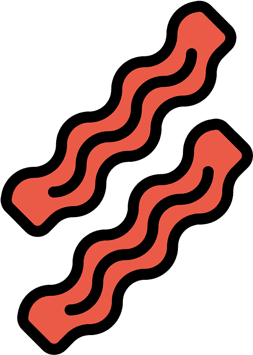 Bacon Emoji Clipart - Clip Art - Png Download (800x800), Png Download
