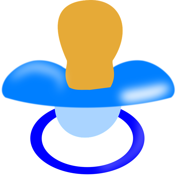 Transparent Manequim Png - Blue Baby Bottle Clipart (720x720), Png Download