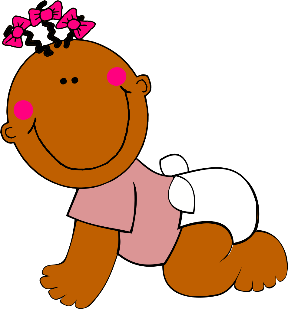 Brown Baby Crawling Png Icons - Baby Clipart Crawling Transparent Png (600x600), Png Download