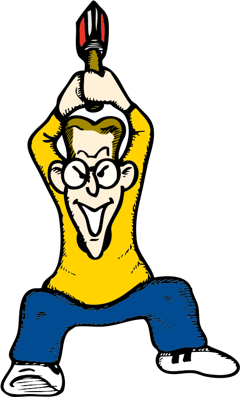 Cartoon Guy With Axe Clipart (483x800), Png Download