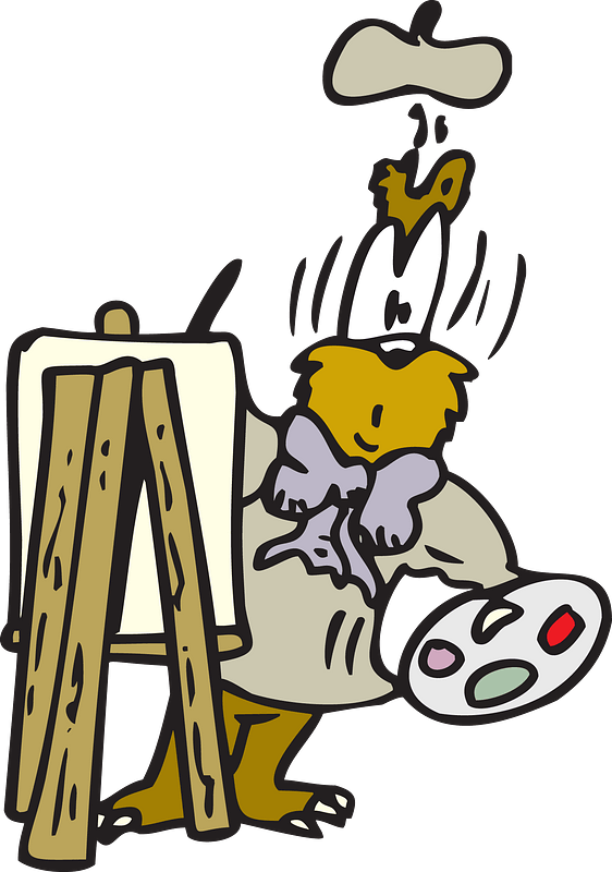 Beaver Painter Clipart - Clip Art - Png Download (562x800), Png Download