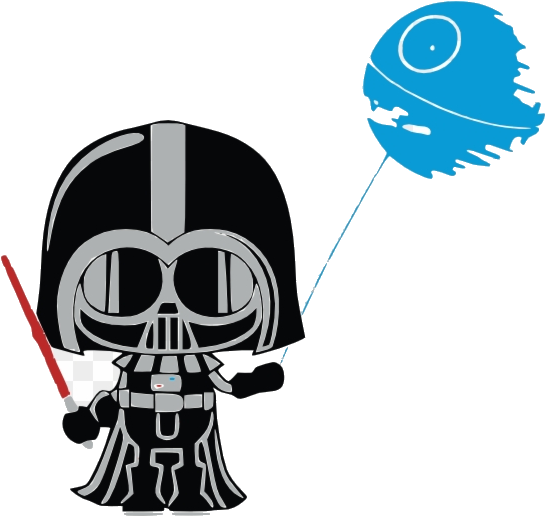 Movies Personal Use Baby - Baby Darth Vader Clipart - Png Download (840x595), Png Download