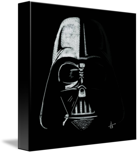 Darth Vader - Canvas Print Clipart (589x650), Png Download