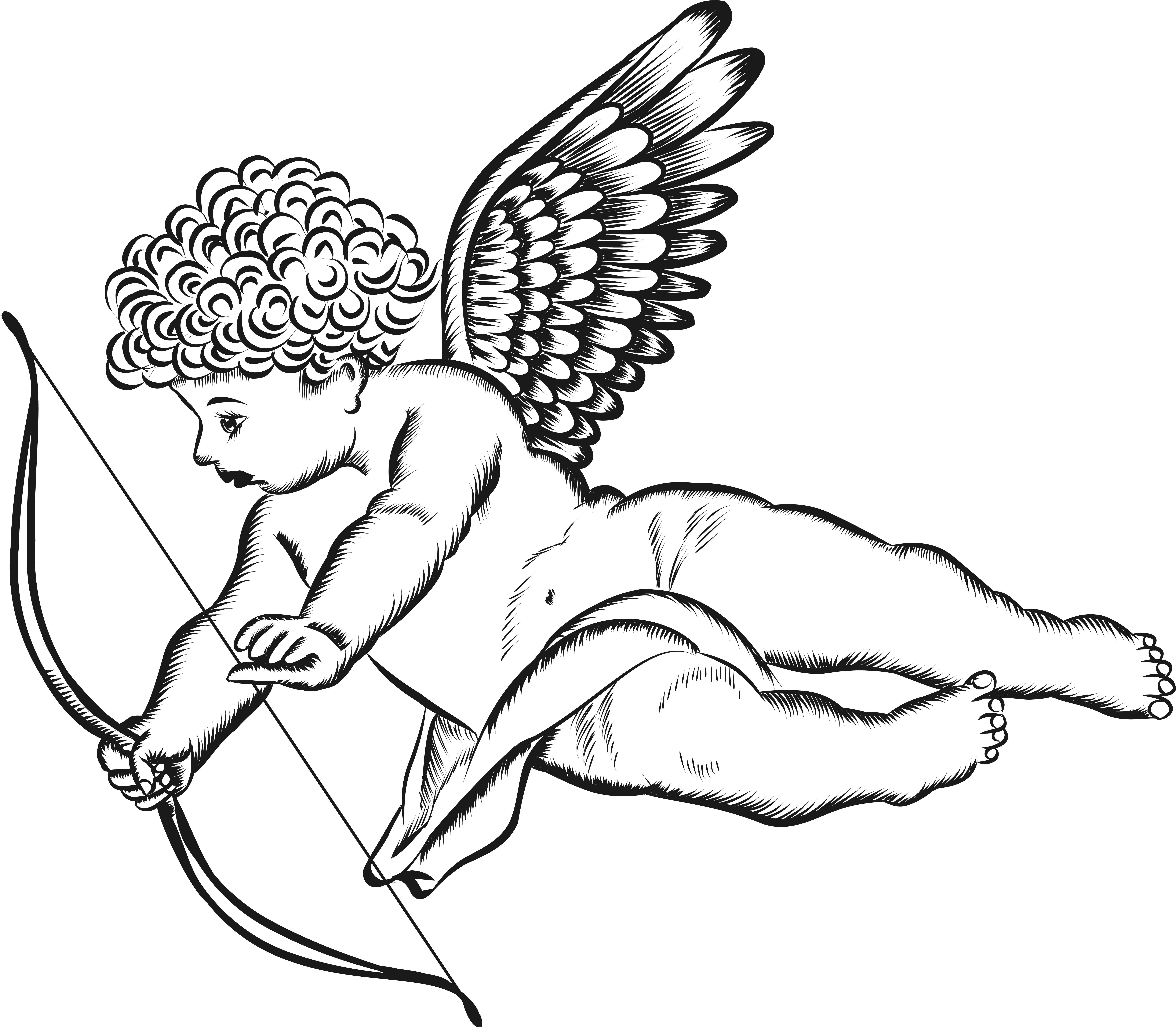 Vintagecupid Clipart Image Download Vintage Cupid Transparent - Png Download (8000x6986), Png Download
