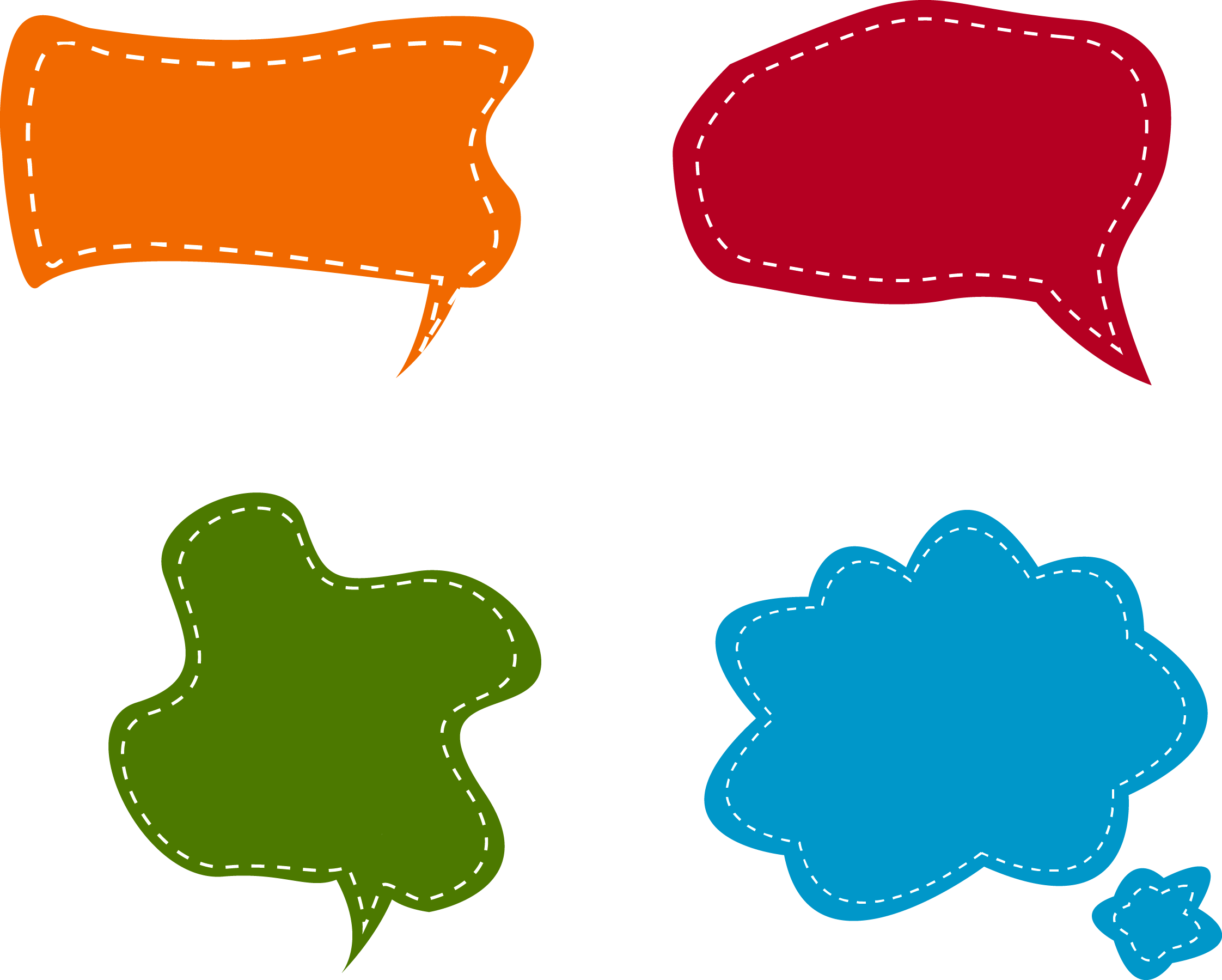 Colors Clipart Speech Bubble - Colorful Speech Bubble Clipart - Png Download (2244x1799), Png Download