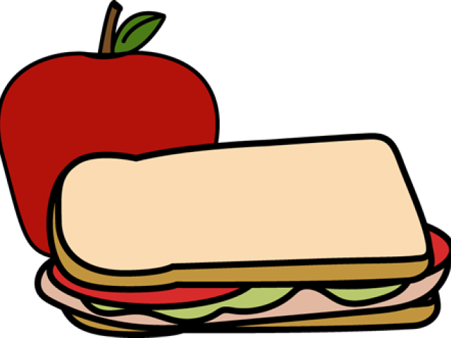 Fruit Clipart Sandwich - Sandwich And Apple Clipart - Png Download (640x480), Png Download