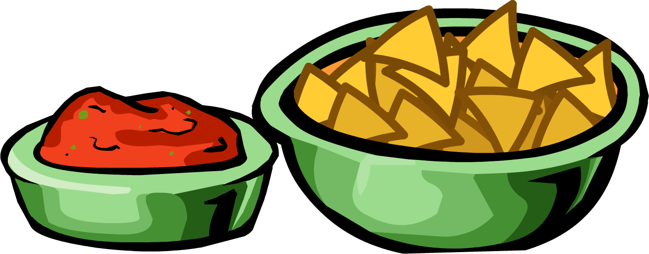 Chips Clipart Sandwich Chip - Chips And Salsa Clip Art - Png Download (1328x521), Png Download