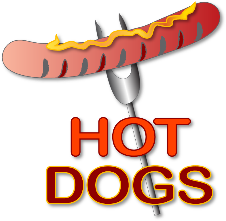Cafe Restaurant Logos - Grilled Hotdog Clip Art - Png Download (785x766), Png Download