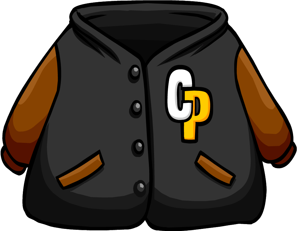 Coat Clipart Letterman Jacket - Club Penguin Jacket - Png Download (1019x785), Png Download