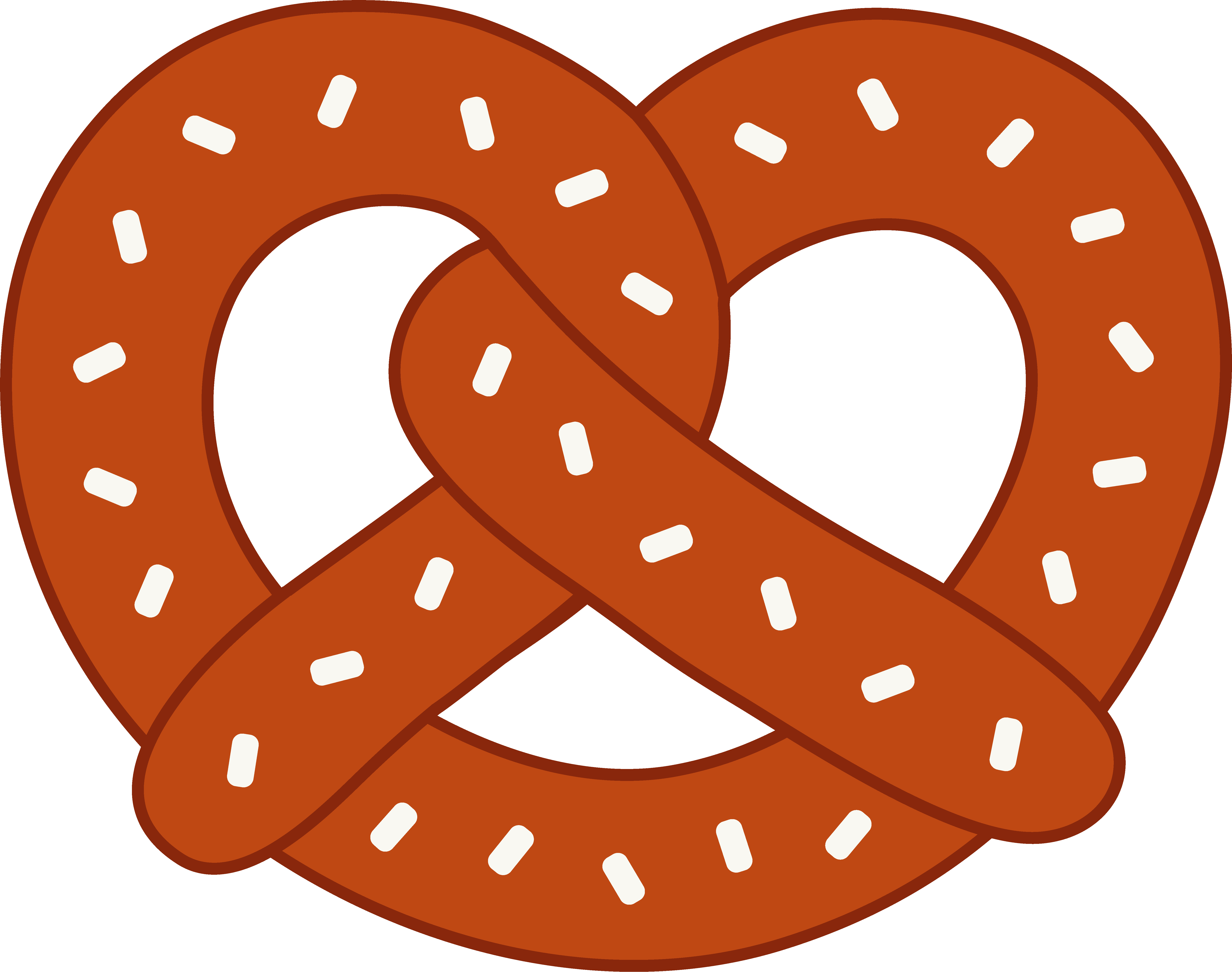 Free Pretzel Images, Download Free Clip Art, Free Clip - Pretzel Clipart - Png Download (6387x5037), Png Download