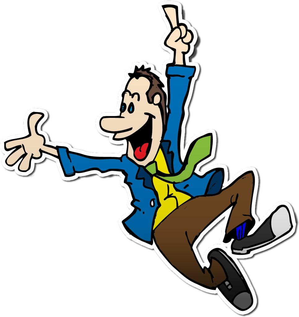 Excited Happy Man Clipart - Excited Cartoon Png Transparent Png (1031x1093), Png Download