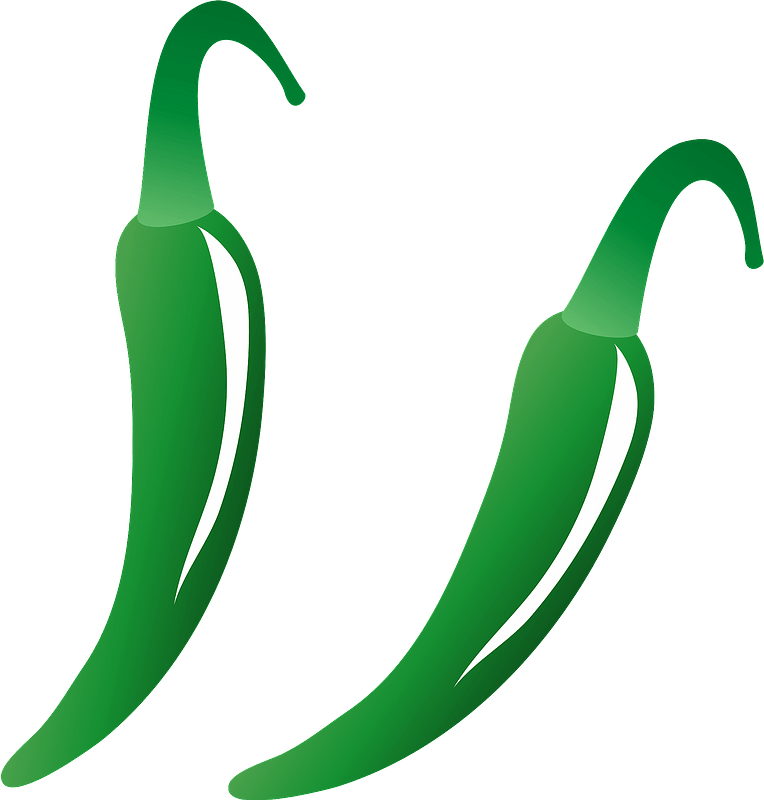 Shishito Pepper Vegetable Clipart - Bird's Eye Chili - Png Download (286x300), Png Download