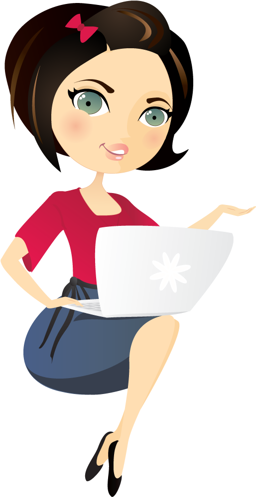 Girls Clipart Laptop - Spa Day Clip Art Png Transparent Png (514x999), Png Download