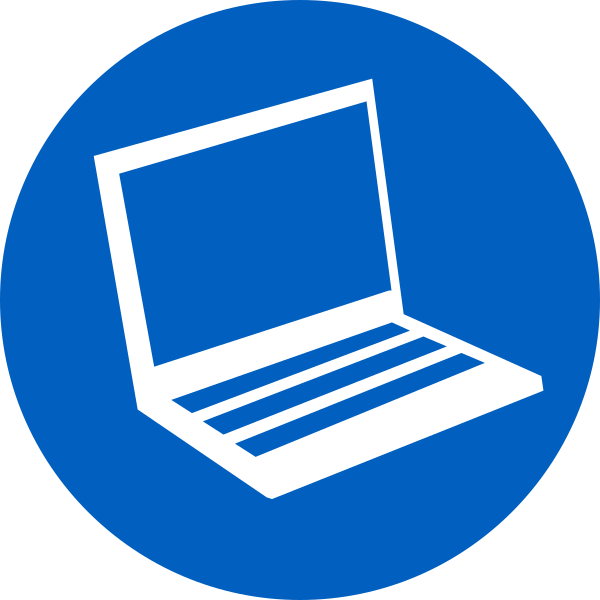 Icon Laptop Vector Png Clipart (600x600), Png Download