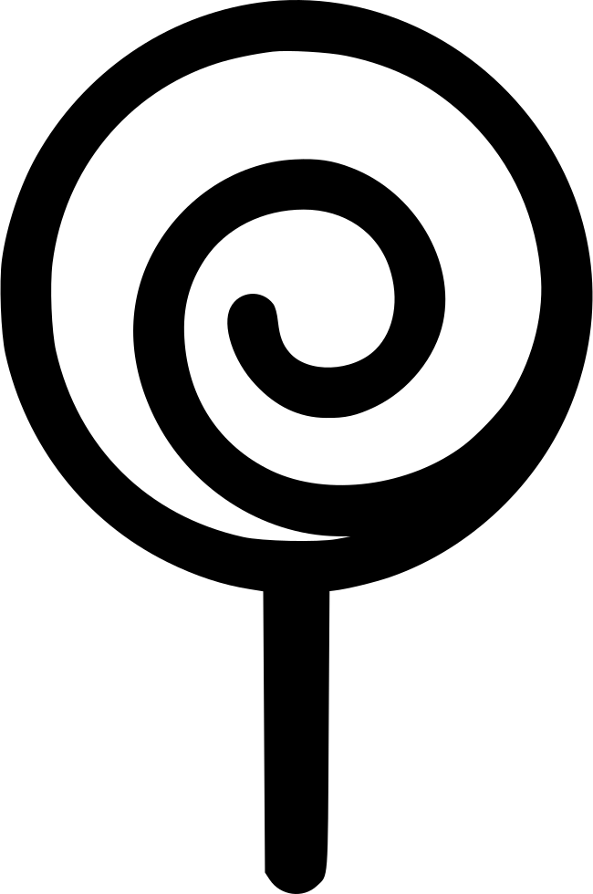 Png File Svg - Lollipop Black And White Clipart Png Transparent Png (650x980), Png Download