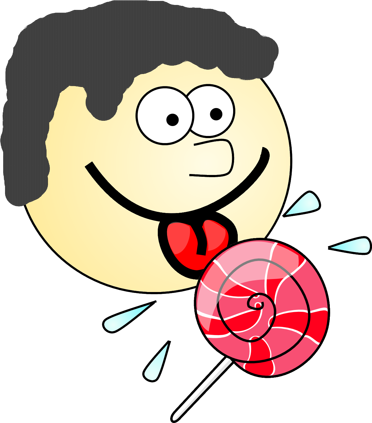Lick Lollipop Lick Clipart - Png Download (1311x1503), Png Download