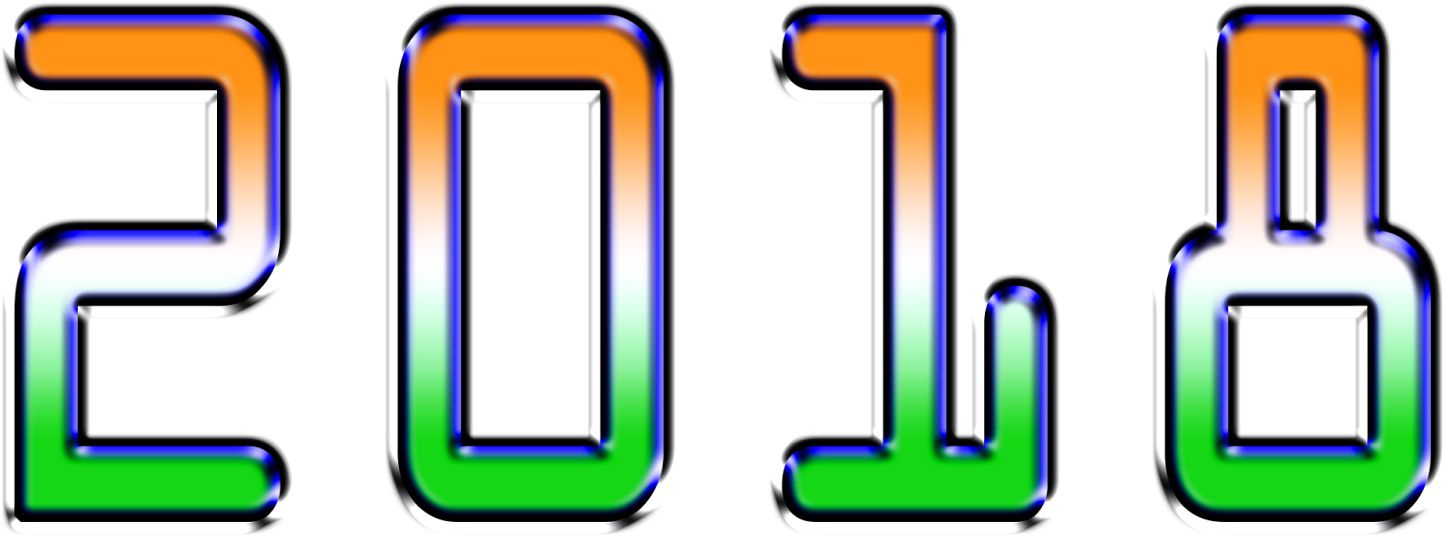 Happy New Year 2018 Png Free Download Wallpapers Clipart (1445x536), Png Download