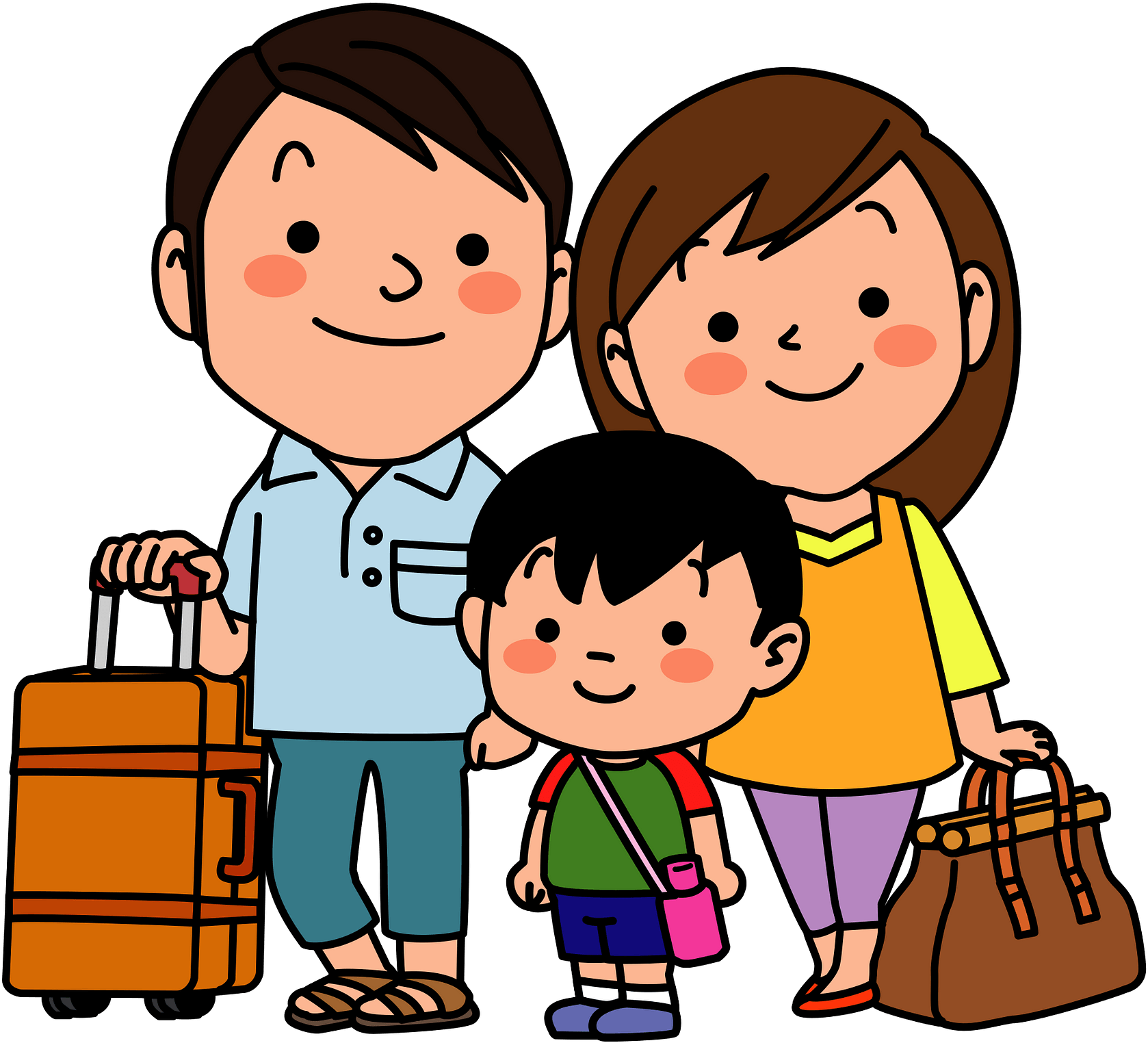 Family Travel Clipart - Travel - Png Download (800x700), Png Download