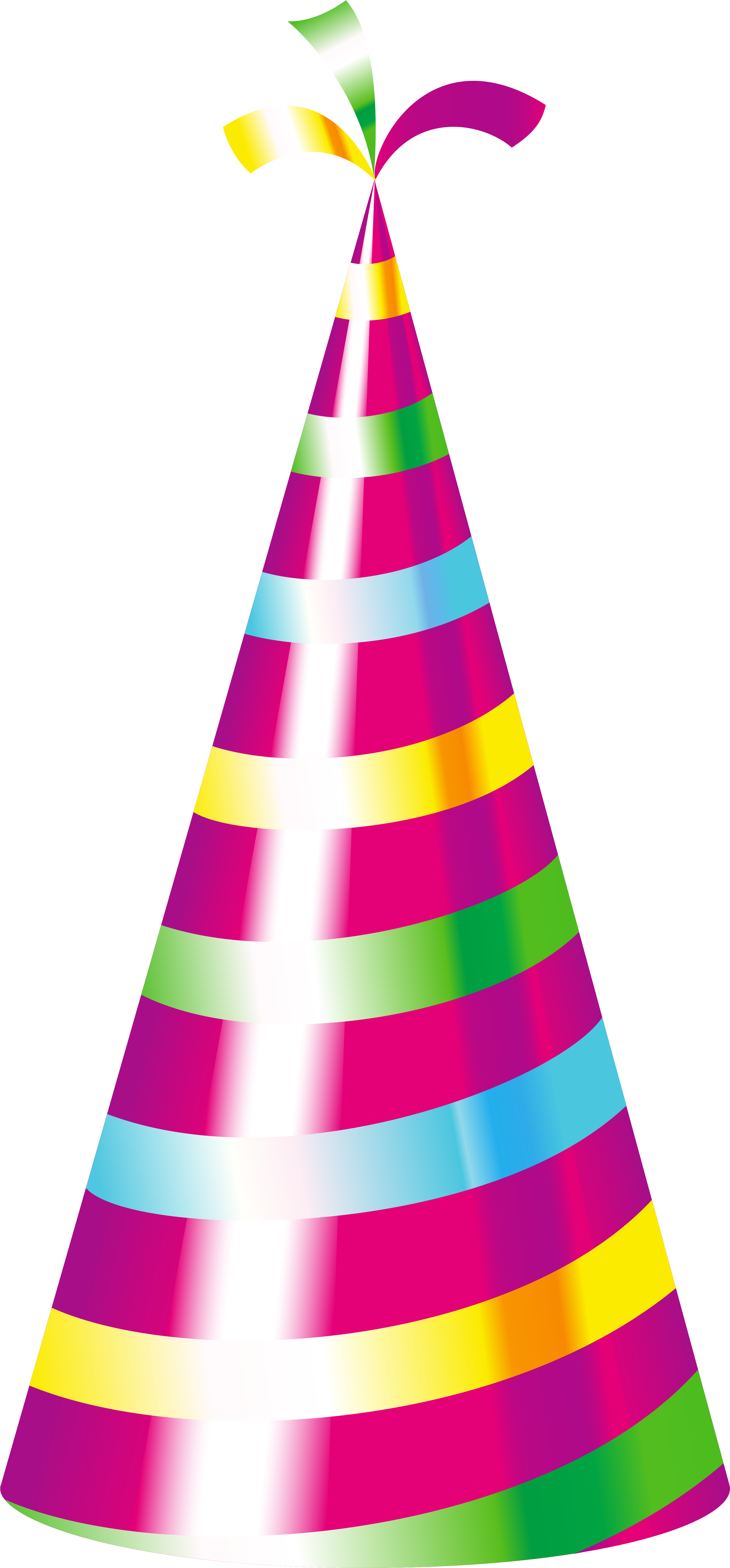 Birthday Cake Party Hat Clip Art - Emoticones Birthday Hat Transparent Background - Png Download (3015x6279), Png Download
