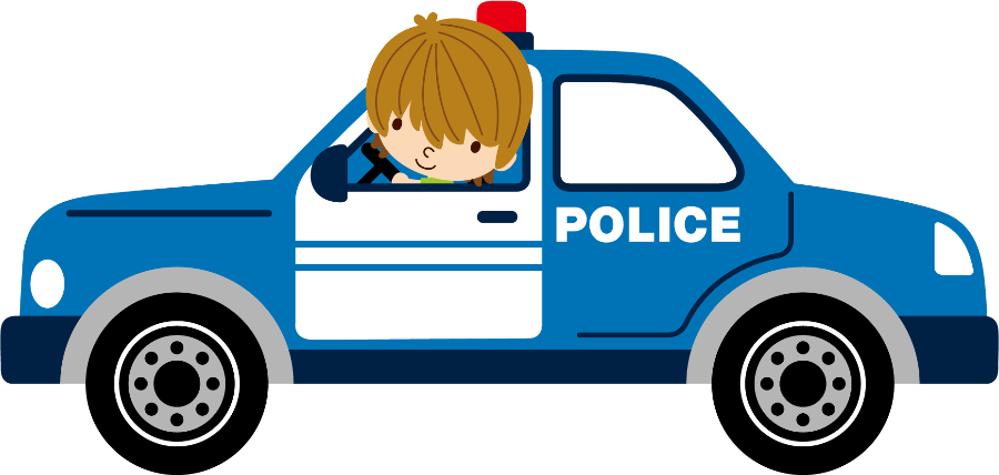 Policeman Car Clipart Clip Art Freeuse Bombeiros E - Blue Police Car Clipart - Png Download (900x428), Png Download