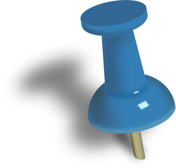 Paper Drawing Pin Clip Art - Pin Clipart - Png Download (600x576), Png Download