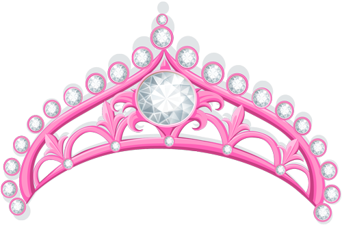 #pink #crown #tiara #royal #queen #princess #diamond Clipart (500x500), Png Download
