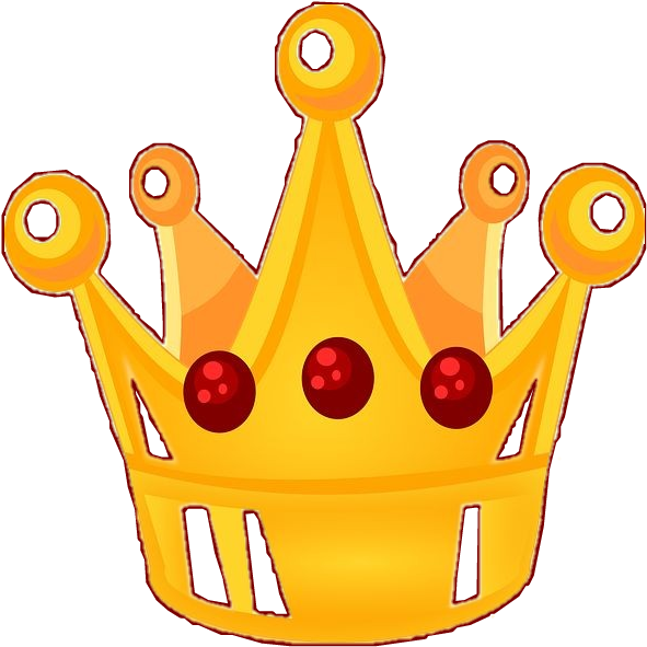 #crown #tiara #orange #red #ruby #jewels #royal #king Clipart (591x646), Png Download