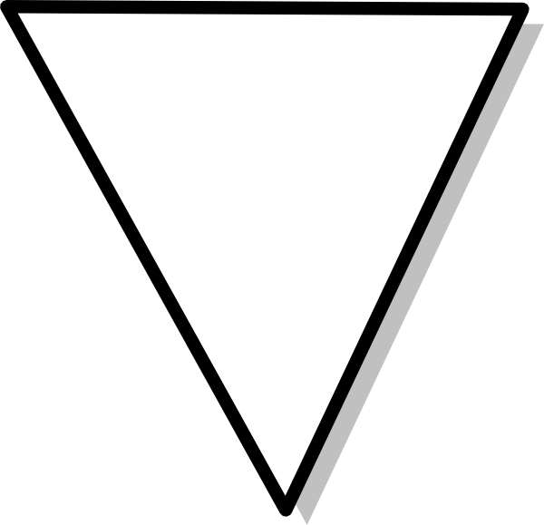 Free Vector Flowchart Symbol Triangle Clip Art - Triangulo Blanco Png Transparent Png (600x579), Png Download