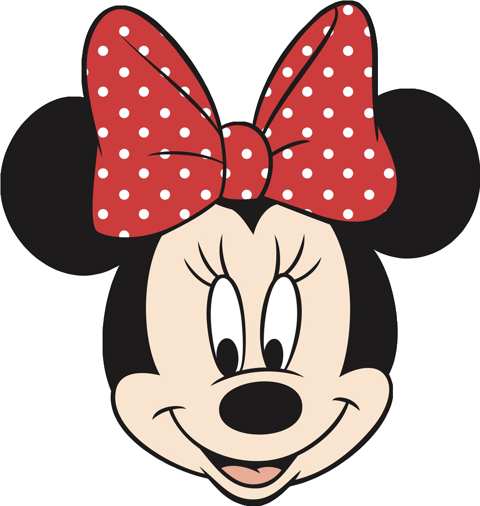 Minnie Mouse Face Cake Template - Minnie Mouse Mickey Mouse Clipart (1000x1078), Png Download