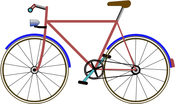 Color Bicycle Vector Image - Transparent Background Bike Clip Art - Png Download (600x600), Png Download