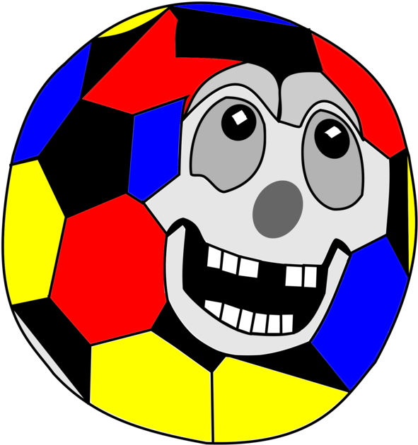 Ball,football,pallone - ภาพ ลูก ฟุตบอล ยิ้ม Clipart (1093x750), Png Download