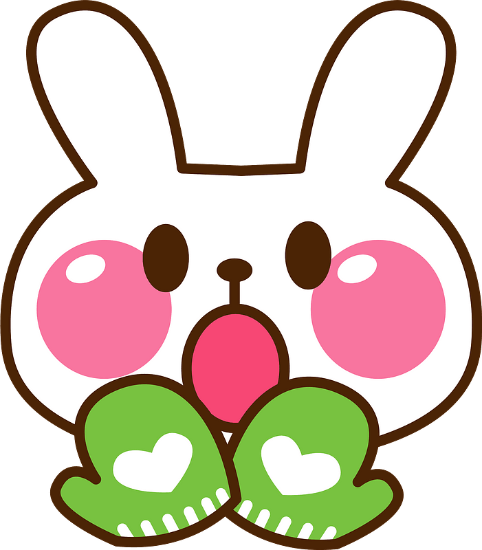Rabbit In Gloves Clipart - Png Download (701x800), Png Download