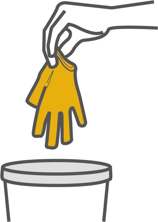 Masks And Gloves Dispose Clipart (901x901), Png Download