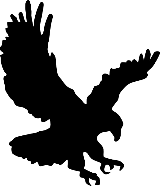 Transparent Hawk Clipart - Clip Art Eagle Png (516x599), Png Download