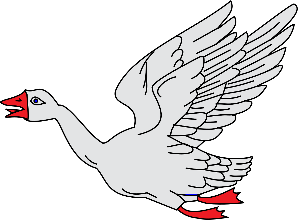 Geese Clip Art Flying - Png Download (1200x885), Png Download