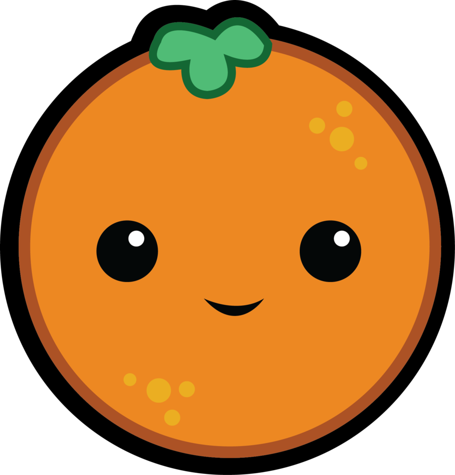Oranges Clipart Calculator - Cute Orange Clipart - Png Download (900x938), Png Download