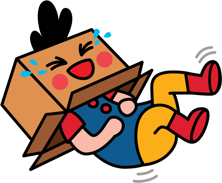 Facebook Stickers Box Girl Clipart (943x779), Png Download