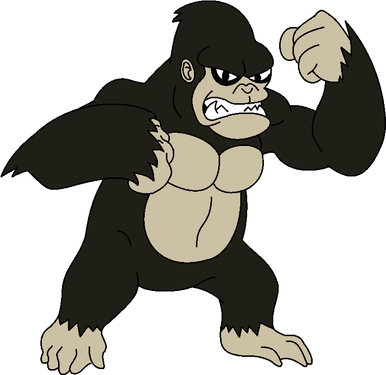 Gorilla Clipart King Kong - King Kong Cartoon Png Transparent Png (784x763), Png Download