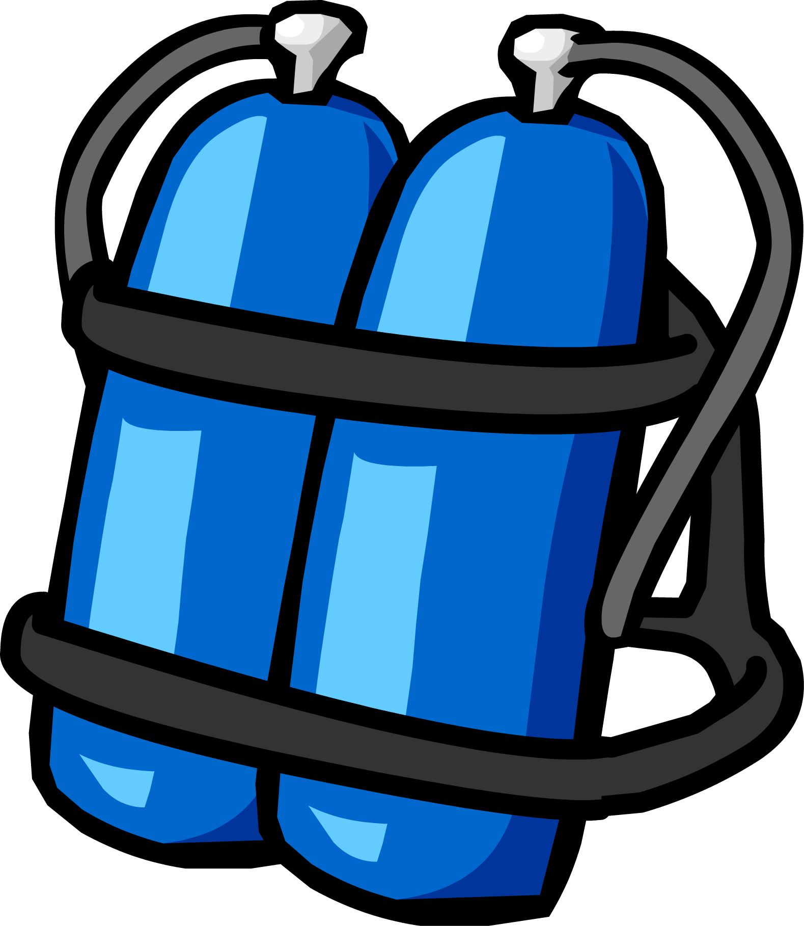 Tank Clipart Defence - Diver Oxygen Tank Clipart - Png Download (1579x1818), Png Download