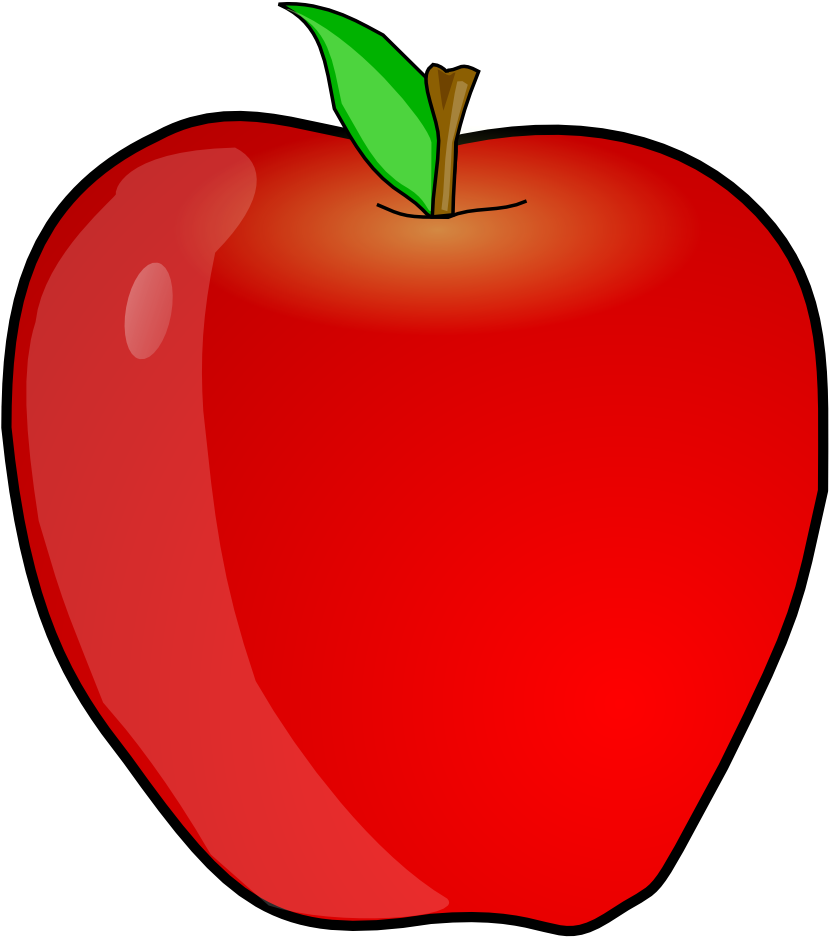 Apple Clip Art At Clker - Apple Clip Art - Png Download (528x596), Png Download