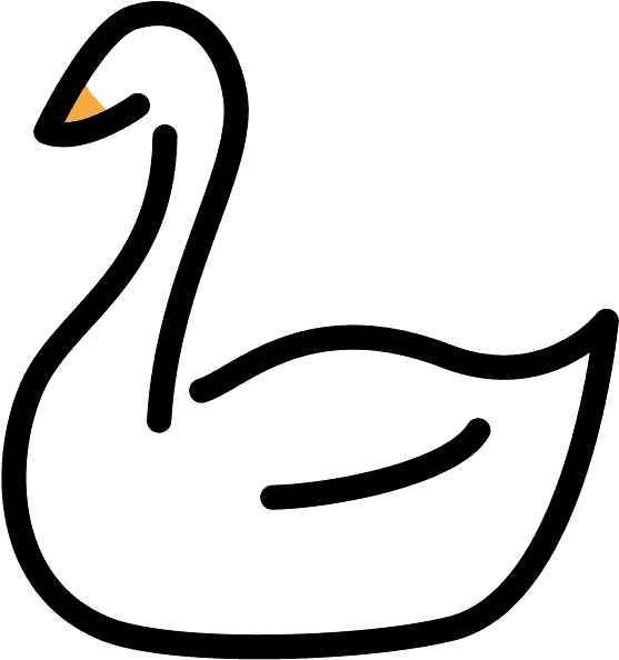 Swan Emoji Clipart - Emoji - Png Download (800x800), Png Download