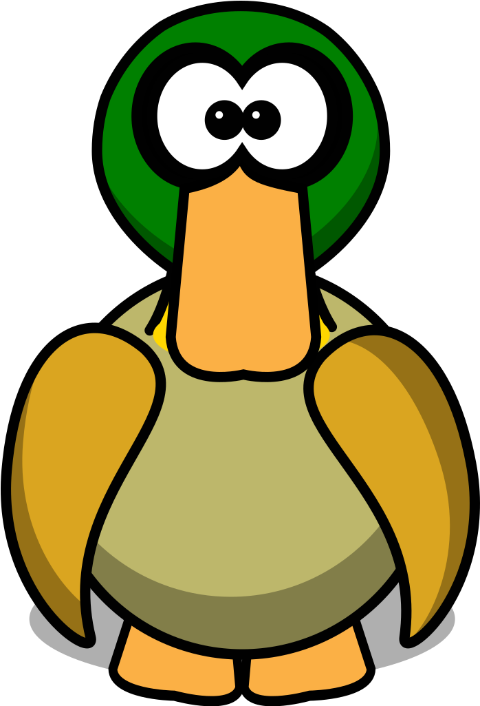 Duck Cartoon Large Pick Svg Clip Arts - Cute Cartoon Clipart Animals - Png Download (1024x1024), Png Download