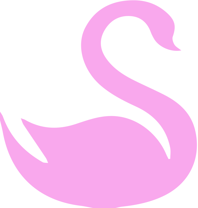 Swan Png Background - Pink Swan Transparent Clipart (780x819), Png Download