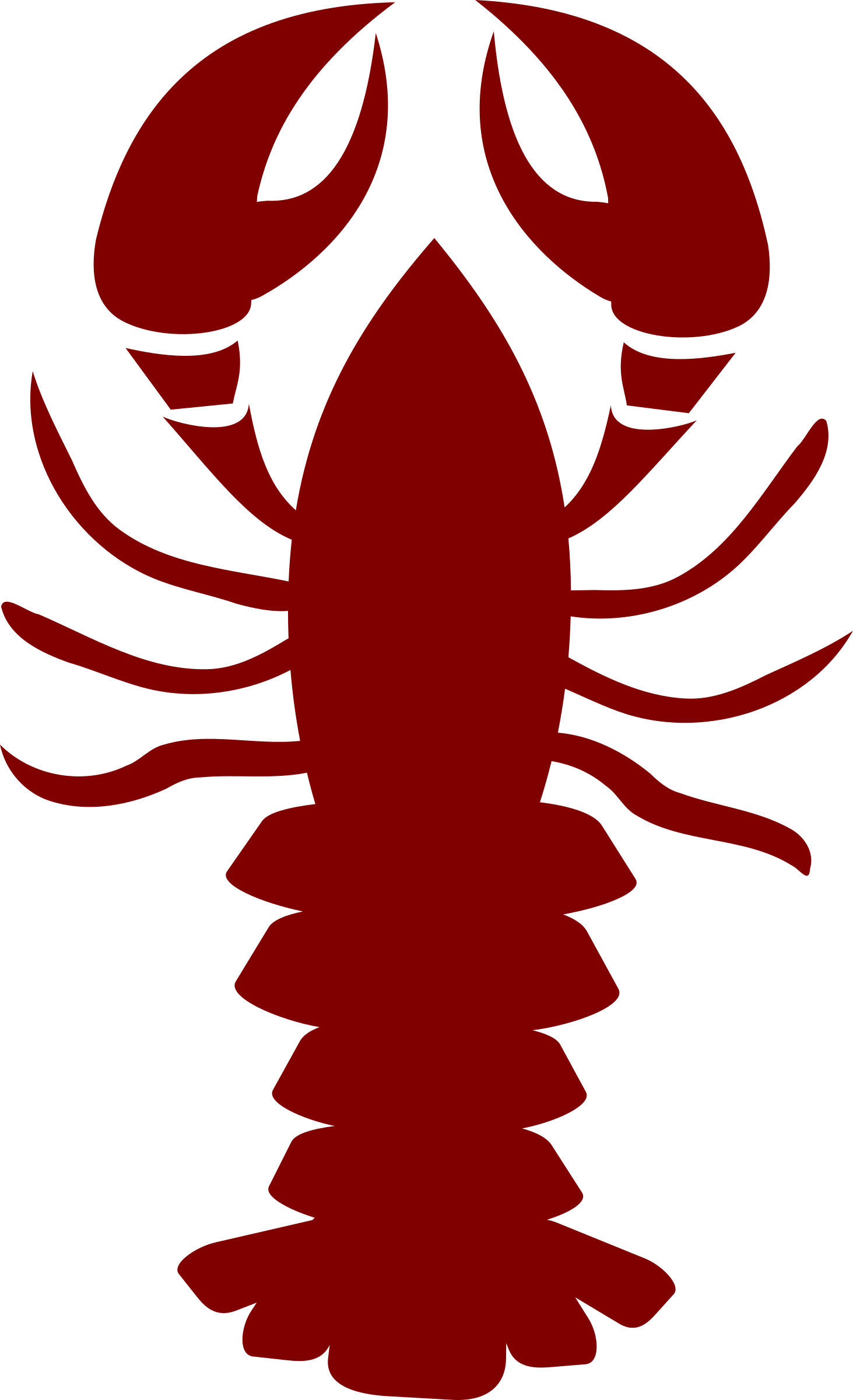 Clipart Lobster Png Transparent Png (1463x2400), Png Download