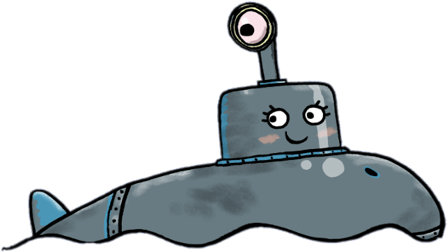 Toot Character Sasha The Submarine - Submarine Toot Tiny Tugboat Clipart (708x453), Png Download