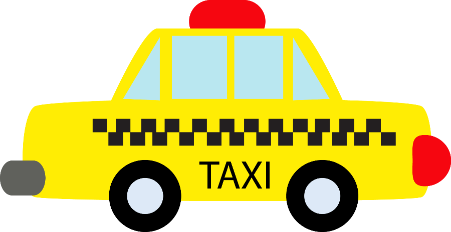 Taxi Silhouette At Getdrawings - Taxi Cab Clipart - Png Download (900x464), Png Download