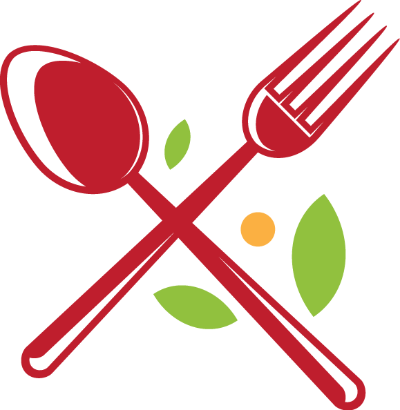 Tablespoon Fork Icon - Logo Spoon And Fork Clipart (579x594), Png Download
